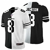 Nike Ravens 8 Lamar Jackson Black And White Split Vapor Untouchable Limited Jersey Dyin,baseball caps,new era cap wholesale,wholesale hats